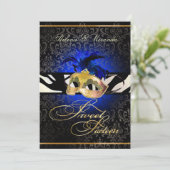 PixDezines Rossi Sweet 16 Masquerade/DIY kleur!! Kaart (Staand voorkant)