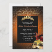 PixDezines Rossi Sweet 16 Masquerade/DIY kleur!! Kaart (Achterkant)