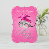 PixDezines Rossi Sweet 16 Masquerade/DIY kleur!! Kaart (Staand voorkant)