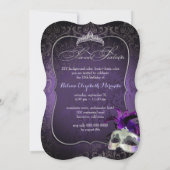 PixDezines Rossi Sweet 16 Masquerade/DIY kleur!! Kaart (Achterkant)