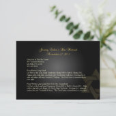 PixDezines routebeschrijving, Bar Mitzvah/black+go Informatiekaartje (Staand voorkant)