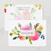 PixDezines routebeschrijving mitswa/floral waterve Informatiekaartje (Voorkant / Achterkant)