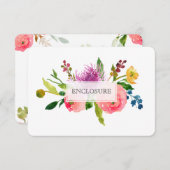 PixDezines routebeschrijving mitswa/floral waterve Informatiekaartje (Voorkant / Achterkant)