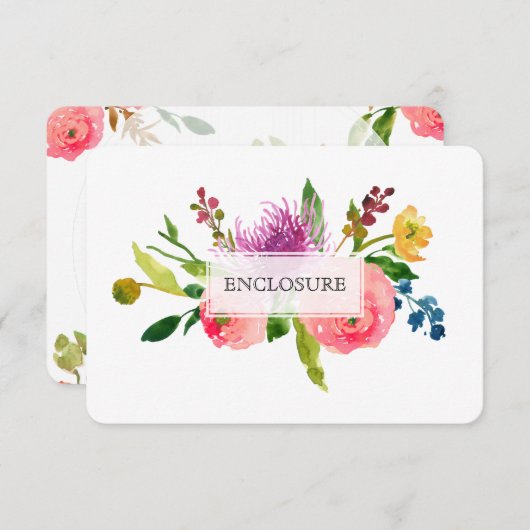 PixDezines routebeschrijving mitswa/floral waterve Informatiekaartje (Voorkant / Achterkant)