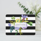 PixDezines routefloral mitzvah/DIY bckgrnd Informatiekaartje (Staand voorkant)