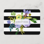 PixDezines routefloral mitzvah/DIY bckgrnd Informatiekaartje (Voorkant)