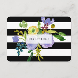 PixDezines routefloral mitzvah/DIY bckgrnd Informatiekaartje