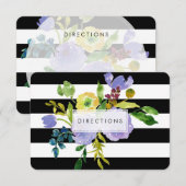 PixDezines routefloral mitzvah/DIY bckgrnd Informatiekaartje (Voorkant / Achterkant)