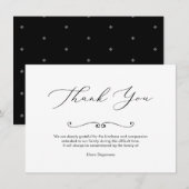 PixDezines Rouw Dank U, na de begrafenis Kaart (Voorkant / Achterkant)