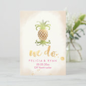 PixDezines Royal Hawaiian Pinapples Kaart (Staand voorkant)