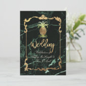 PixDezines Royal Hawaiian Pineapple/Marble Kaart (Staand voorkant)