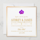 PixDezines Royal Paarse Orchids/phalaenopsis Kaart (Achterkant)