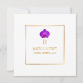 PixDezines Royal Paarse Orchids/phalaenopsis Kaart (Voorkant)