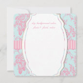 PixDezines roze+blauw/toile/rozen/DIY kleur (Achterkant)