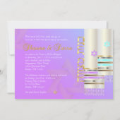 PixDezines Roze/Blauwe Tallits B'not mitzvah kleur Kaart (Achterkant)