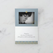 PixDezines Roze/Blauwe Tallits Dank u Bedankkaart (Binnen)