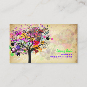 PixDezines /roze Boom Trimmers ♥ Visitekaartje