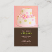 PixDezines Roze bruiloft-koeken Visitekaartje (Achterkant)