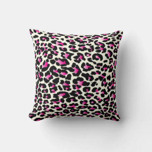 PixDezines roze cheetah diy achtergrond kleuren Kussen