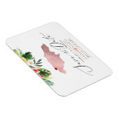 PixDezines Roze Goud Jamaica Kaart Magneet (Rechterzijde)