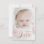 PixDezines Roze Goud Roze Vlinders Waterverf Kaart (Voorkant)