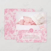 PixDezines roze hippo+toile Aankondiging (Voorkant / Achterkant)