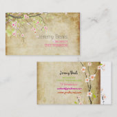 PixDezines  roze kersblossom ♥ ♥ Visitekaartje (Voorkant / Achterkant)