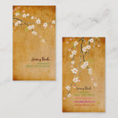 PixDezines  roze kersblossom ♥ ♥ Visitekaartje (Voorkant / Achterkant)