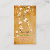 PixDezines  roze kersblossom ♥ ♥ Visitekaartje (Achterkant)