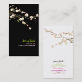 PixDezines roze kersenschaar ♥♥♥ Visitekaartje (Voorkant / Achterkant)
