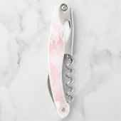 PixDezines Roze Marmer Kurkentrekker (Achterkant)