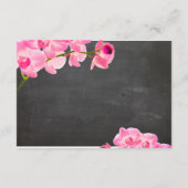 PixDezines roze maui-orchideeën/ontvangstkaarten Informatiekaartje (Achterkant)