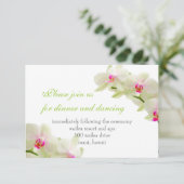 PixDezines roze maui-orchideeën/ontvangstkaarten Kaart (Staand voorkant)