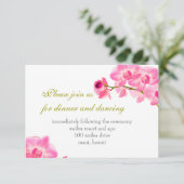 PixDezines roze maui-orchideeën/ontvangstkaarten Kaart (Staand voorkant)