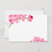 PixDezines roze maui-orchideeën/ontvangstkaarten Kaart (Achterkant)
