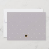 PixDezines Roze Moderne Script+Glitter Save The Date (Achterkant)