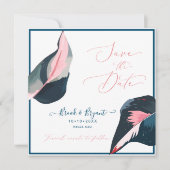 PixDezines Roze Pastel Donkerblauw Gom Bladzijde Kaart (Voorkant)