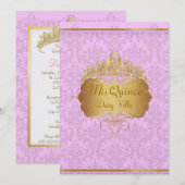 PixDezines roze rossi damask/diy background color Kaart (Voorkant / Achterkant)