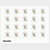 PixDezines  Roze Rozen Dank u Stickers (Vel)