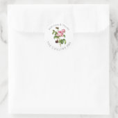 PixDezines  Roze Rozen Dank u Stickers (Tas)