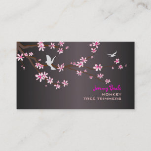 PixDezines /roze sakura tree trimmers ♥ ♥ Visitekaartje