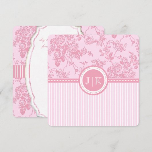 PixDezines roze/toile/rozen/DIY kleur (Voorkant / Achterkant)