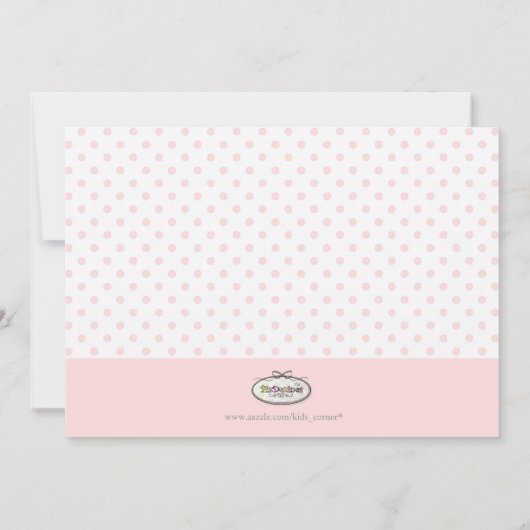 PixDezines roze uil/diy accent kleur Aankondiging (Achterkant)