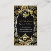 PixDezines Roze Victoriaans Damask/DIY kleur Visitekaartje (Achterkant)