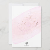 PixDezines Roze Waterverf Champagne Vrijgezellenfe Kaart (Achterkant)