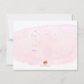 PixDezines Roze Waterverf zal u.. Bridesmaid Kaart (Achterkant)