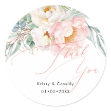 PixDezines Roze Witte Pioenrozen Dank Je