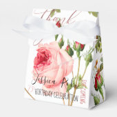 PixDezines  Rozen/Botanische Kunst Bedankdoosjes (Voorkant Zijde)