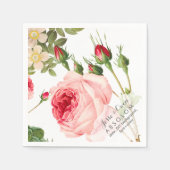 PixDezines  Rozen/Botanische Kunst Servet (Voorkant)