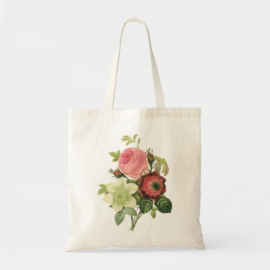 PixDezines Rozen/Clementine/Anemone/Redoute Tote Bag (Voorkant)